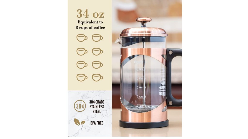How does a French press work